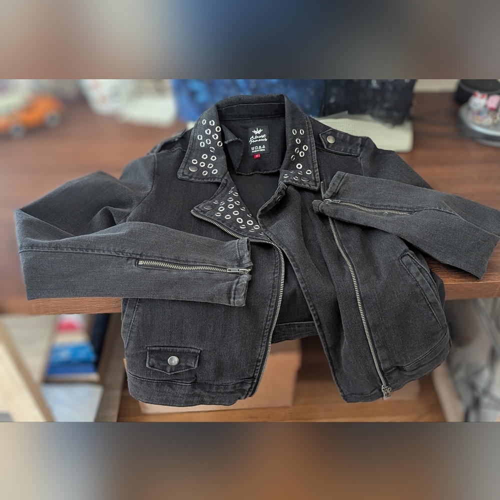 Black Denim Jacket -Almost Famous
